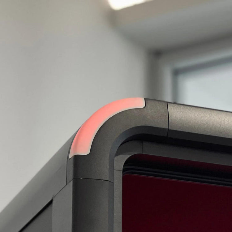 When Someone Is Using The Office Pod, The Light Will Turn Green To Red