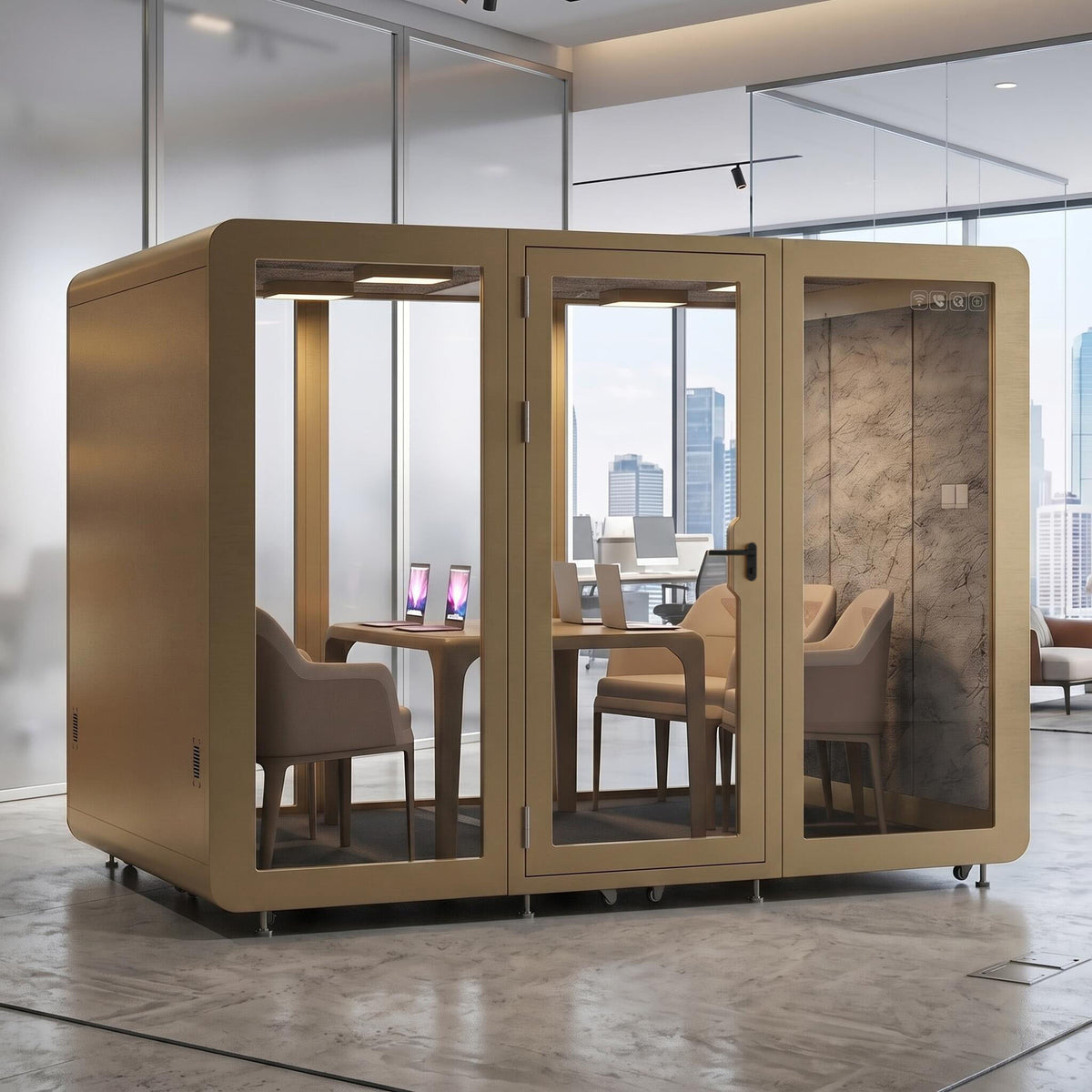 Soundproof Office Pod with 6 Person  for Sleeping  Calls Meetings