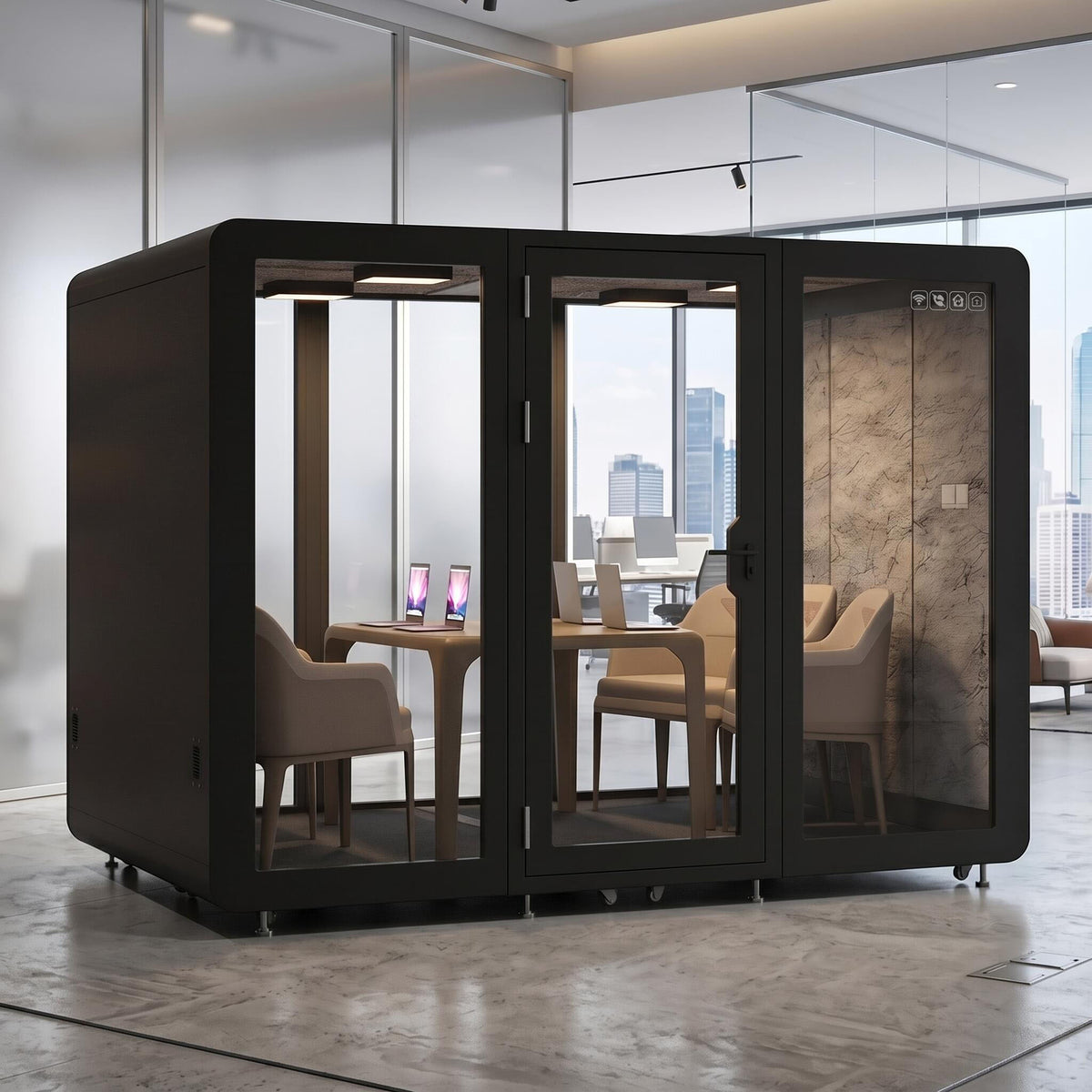 Soundproof Office Pod with 6 Person  for Sleeping  Calls Meetings