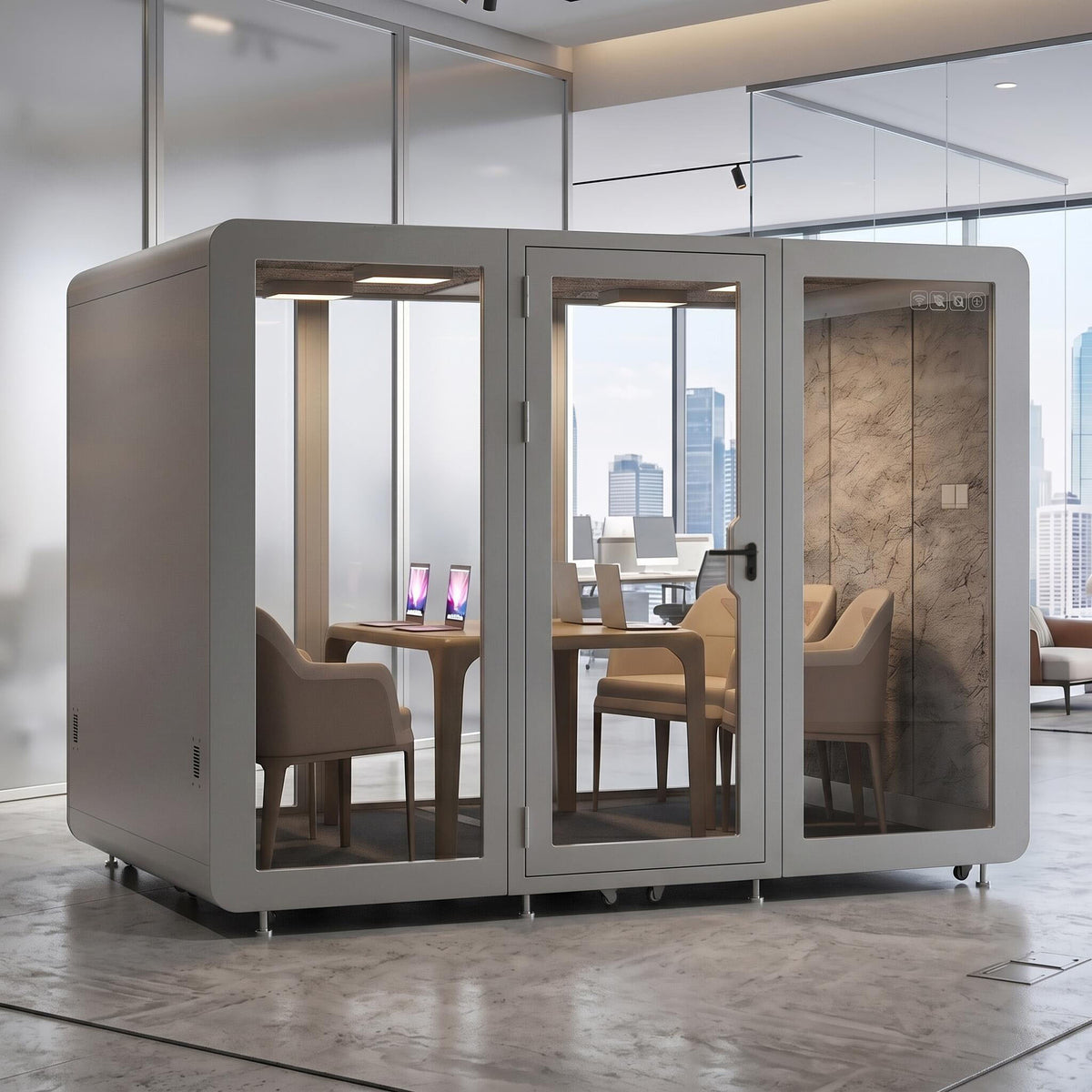 Soundproof Office Pod with 6 Person  for Sleeping  Calls Meetings