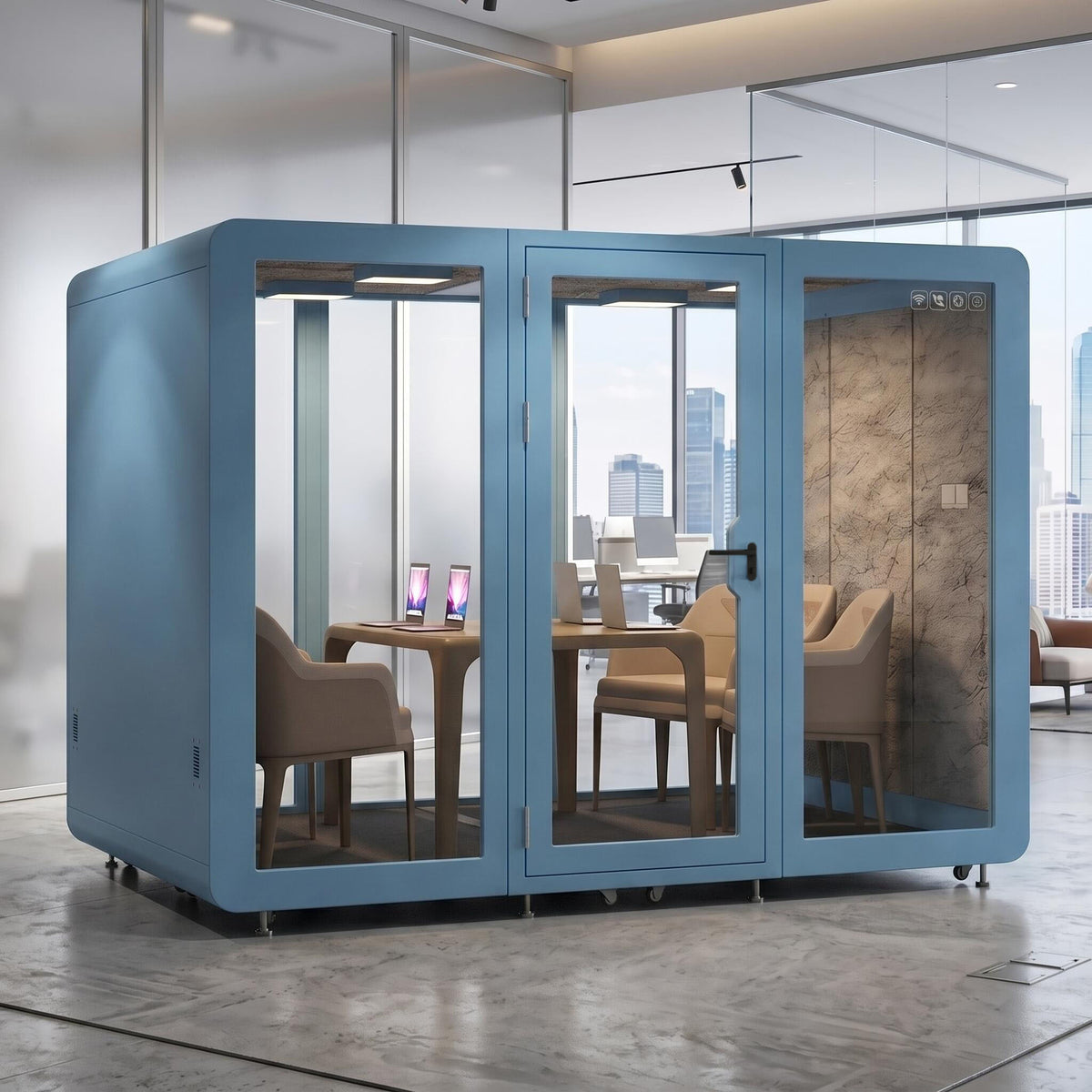 Soundproof Office Pod with 6 Person  for Sleeping  Calls Meetings