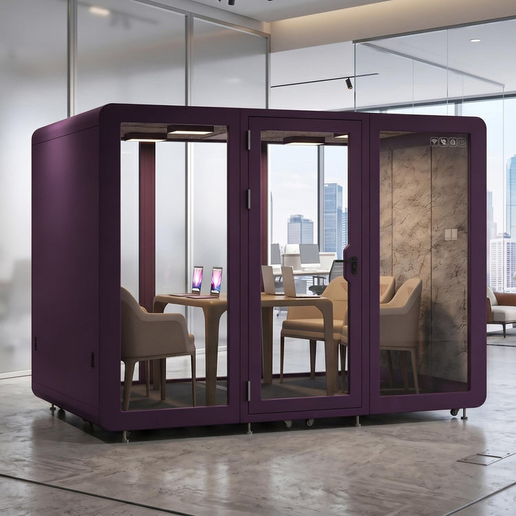 Soundproof Office Pod with 6 Person  for Sleeping  Calls Meetings