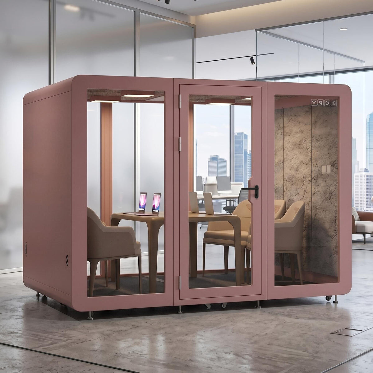 Soundproof Office Pod with 6 Person  for Sleeping  Calls Meetings