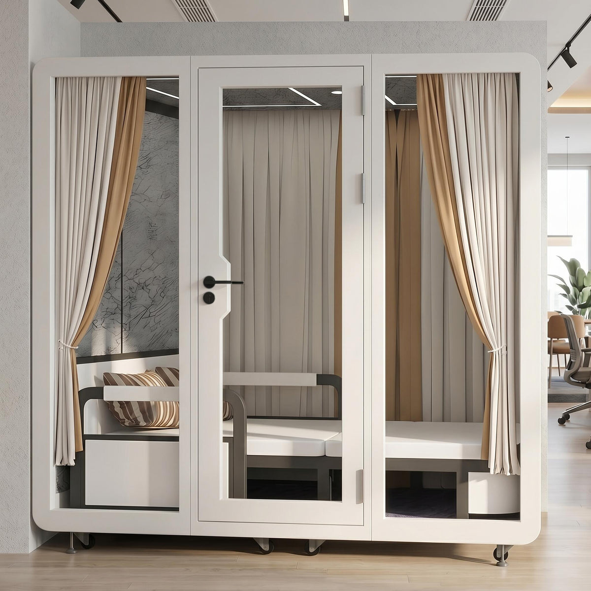 Soundproof Office Pod with 4 Person   for Sleeping  Calls Meetings