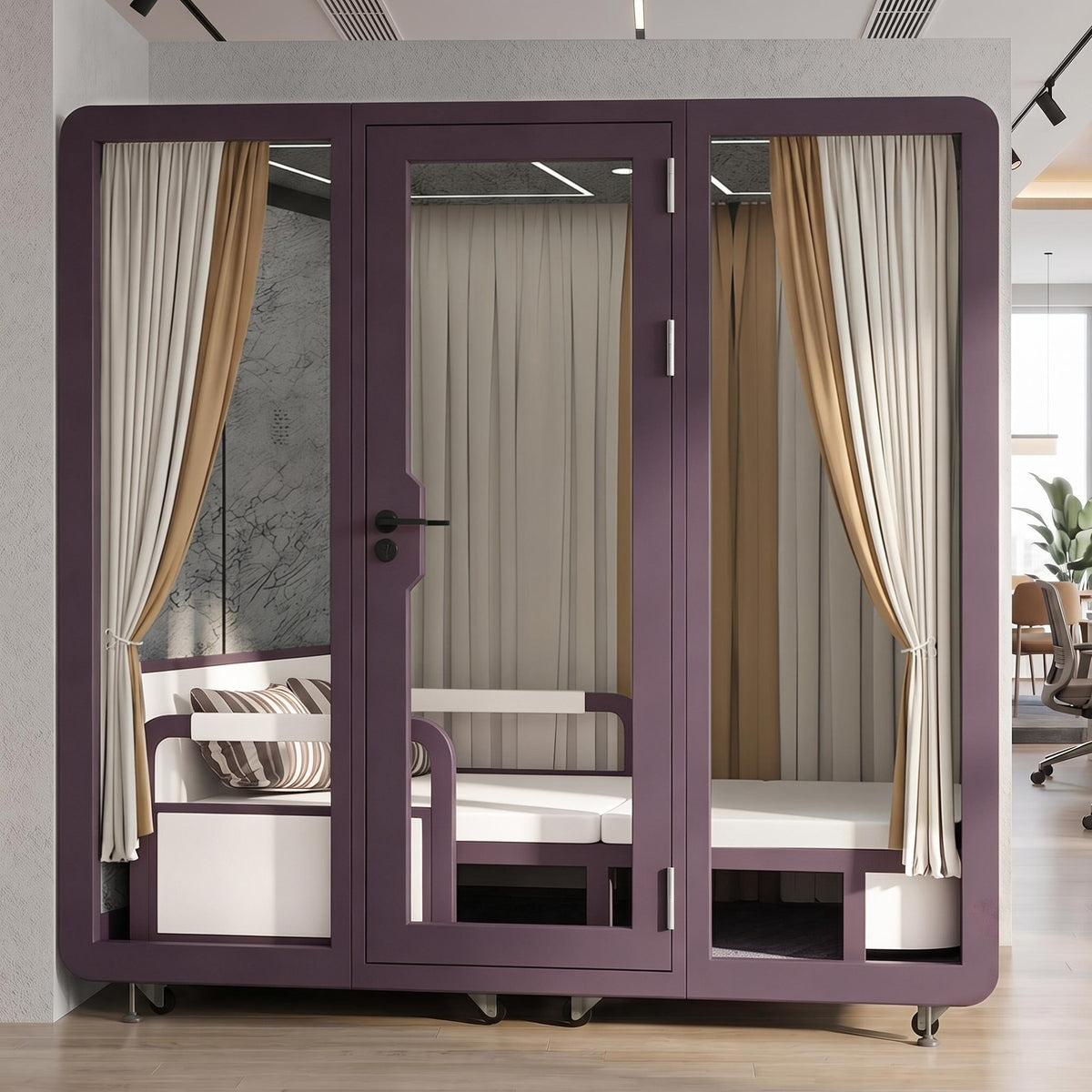 Soundproof Office Pod with 4 Person   for Sleeping  Calls Meetings