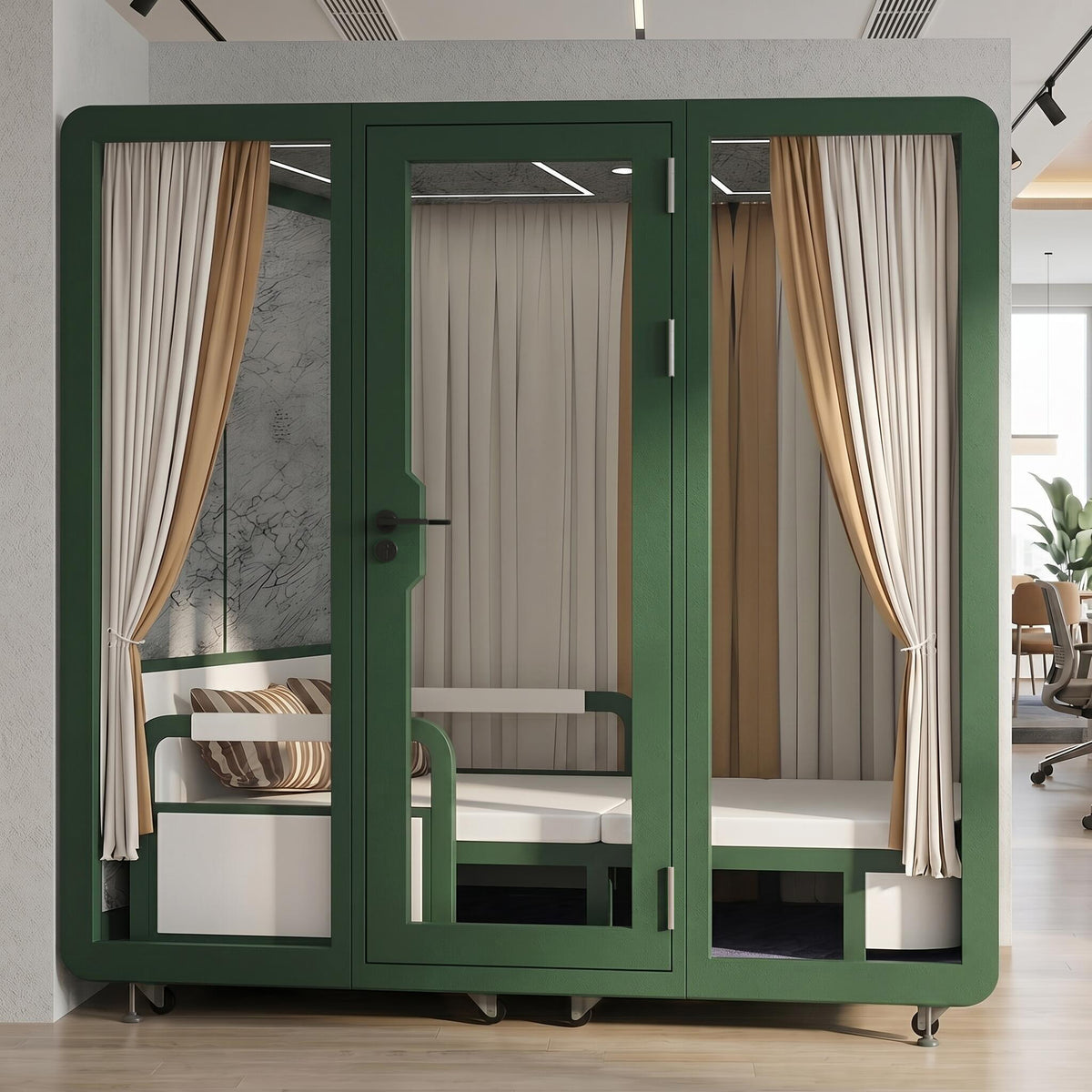 Soundproof Office Pod with 4 Person   for Sleeping  Calls Meetings