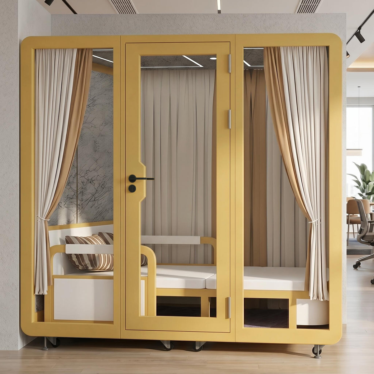 Soundproof Office Pod with 4 Person   for Sleeping  Calls Meetings