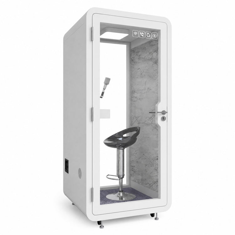 Soundproof Office Pod Booth with 1Person Fresh Air System  for Singing Working