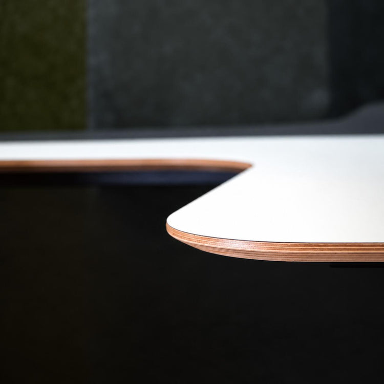 HPL on birch plywood desktop Beautiful grain and Smooth surface