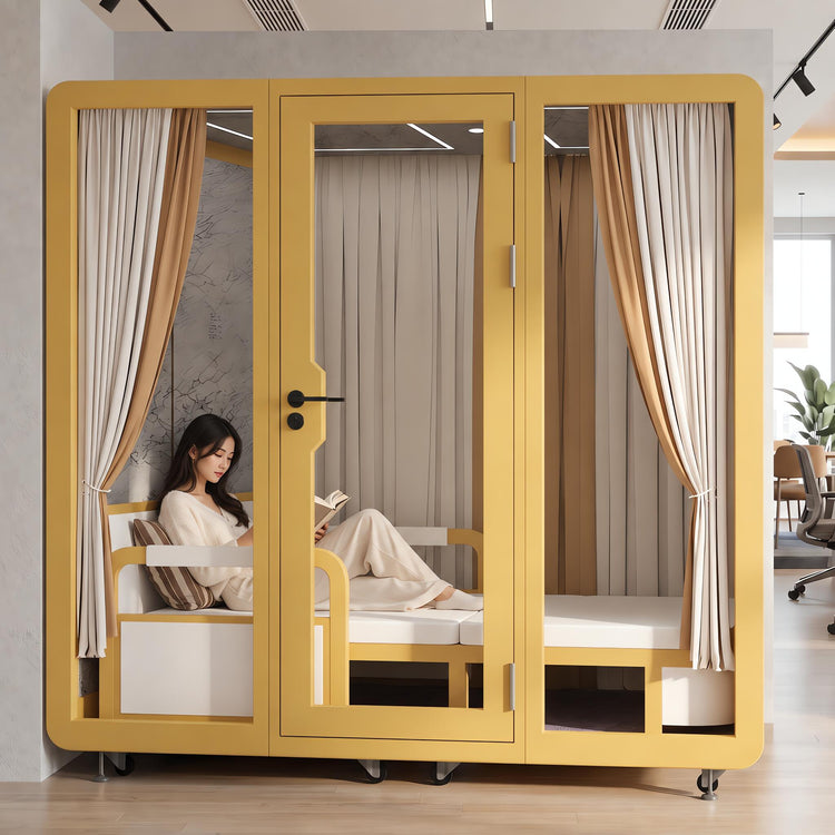 Soundproof Office Pod with 4 Person   for Sleeping  Calls Meetings