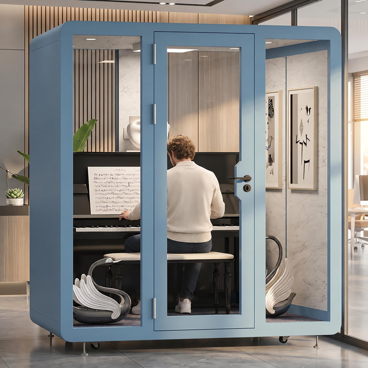 Soundproof Office Pod with 2 Person Glass