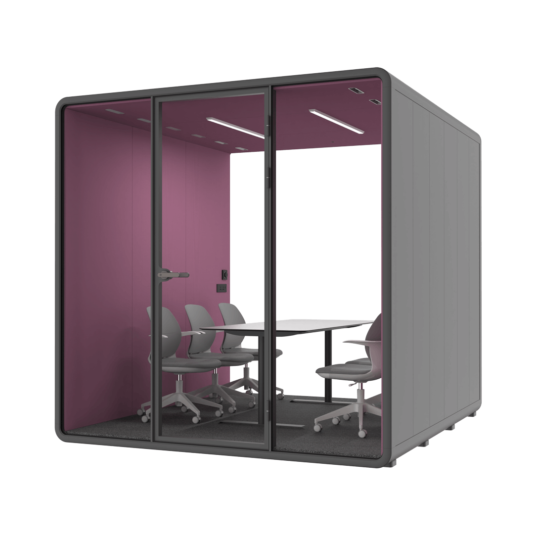 Office Sound Booth with Audio Privacy with Fans,Steel Plate Structure for Meeting Room