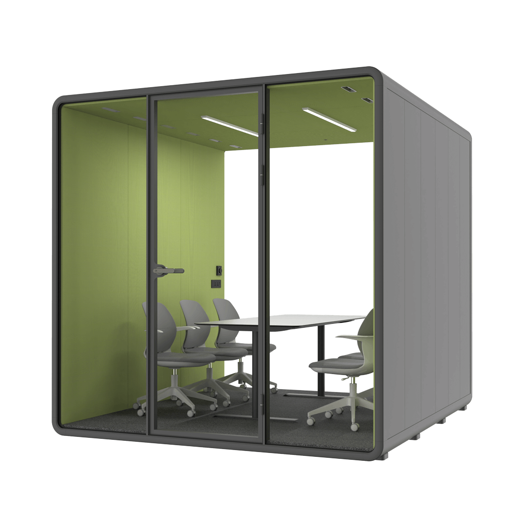 Office Sound Booth with Audio Privacy with Fans,Steel Plate Structure for Meeting Room