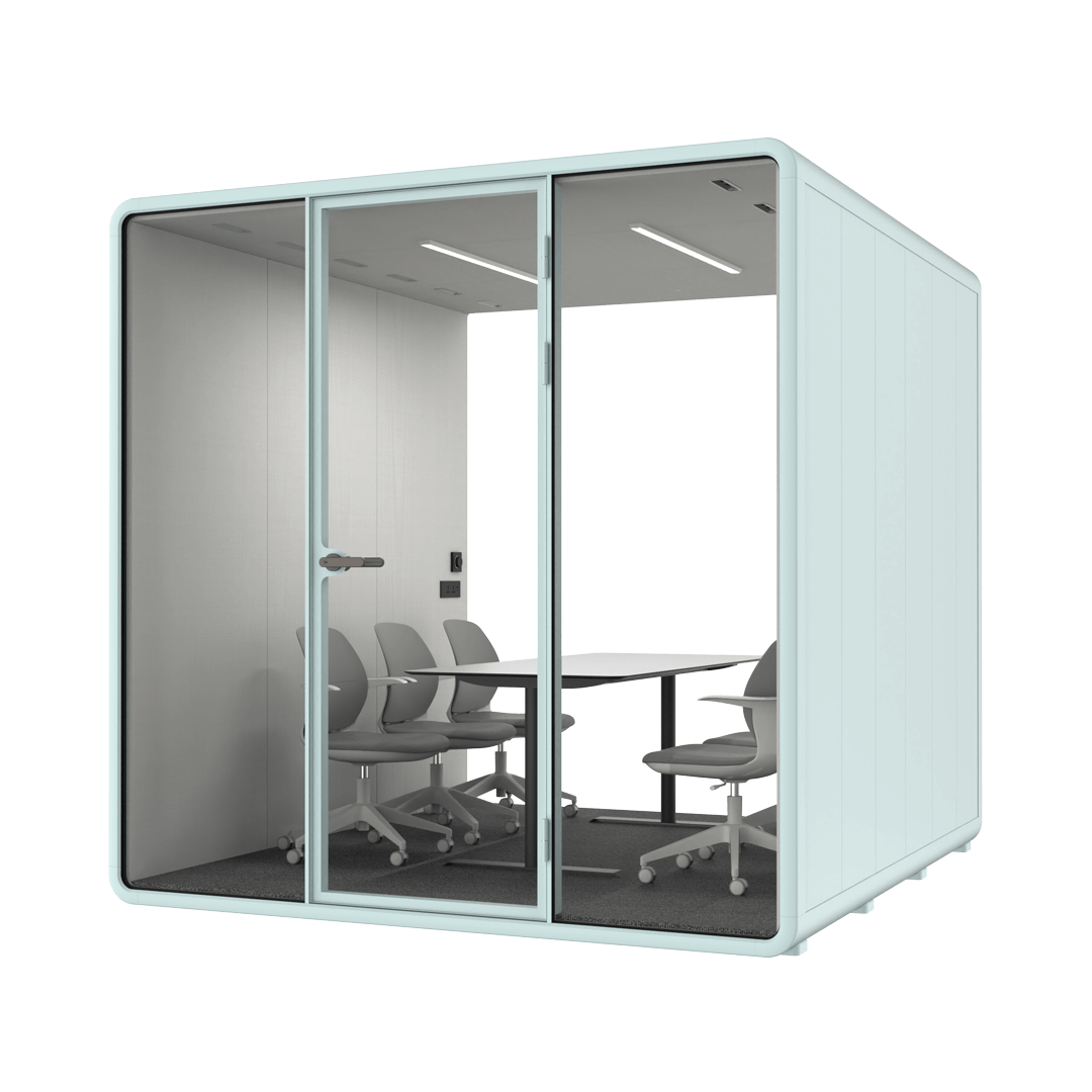 Office Sound Booth with Audio Privacy with Fans,Steel Plate Structure for Meeting Room