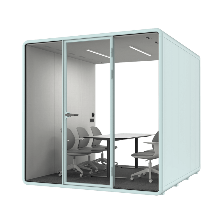 Office Sound Booth with Audio Privacy with Fans,Steel Plate Structure for Meeting Room