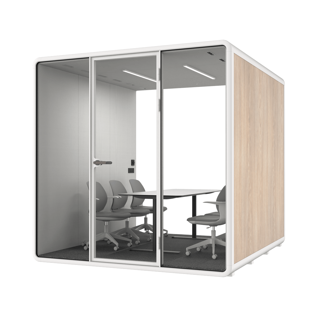 Office Sound Booth with Audio Privacy with Fans,Steel Plate Structure for Meeting Room