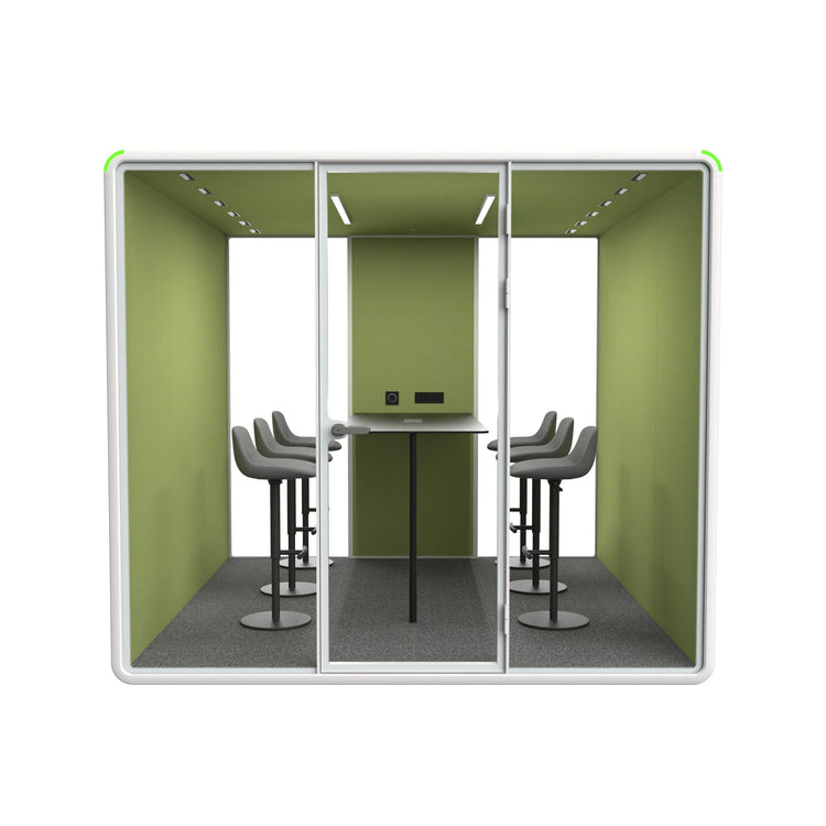 Office Sound Booth with Audio Privacy with Fans,Steel Plate Structure for Meeting Room