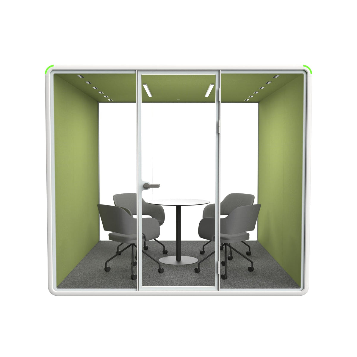 Office Sound Booth with Audio Privacy with Fans,Steel Plate Structure for Meeting Room
